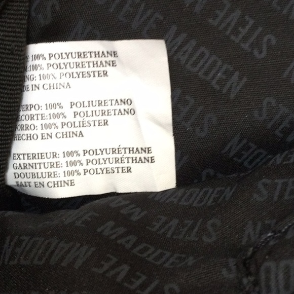 EUC Black and Silver Steve Madden Monogram Backpack - Picture 15 of 15